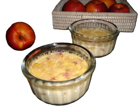 Crème gourmande aux nectarines (recette allégée)
