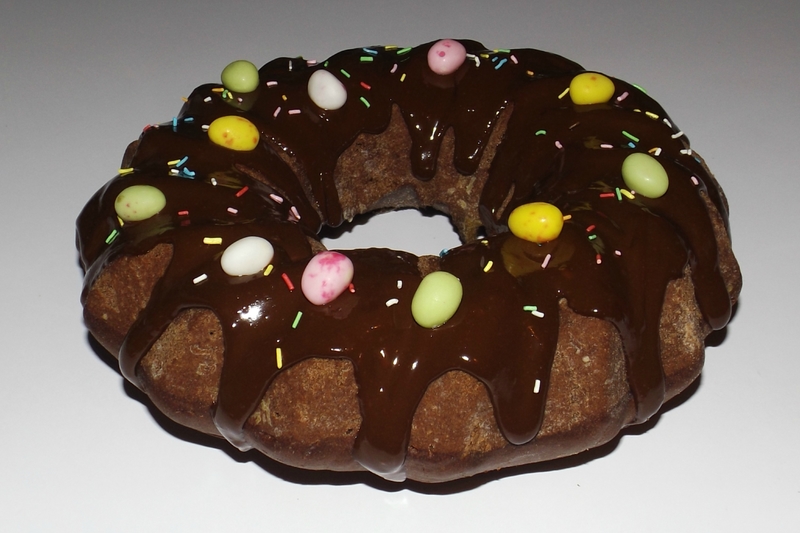 Chiffon cake au chocolat de Pâques (avec ou sans Thermomix)