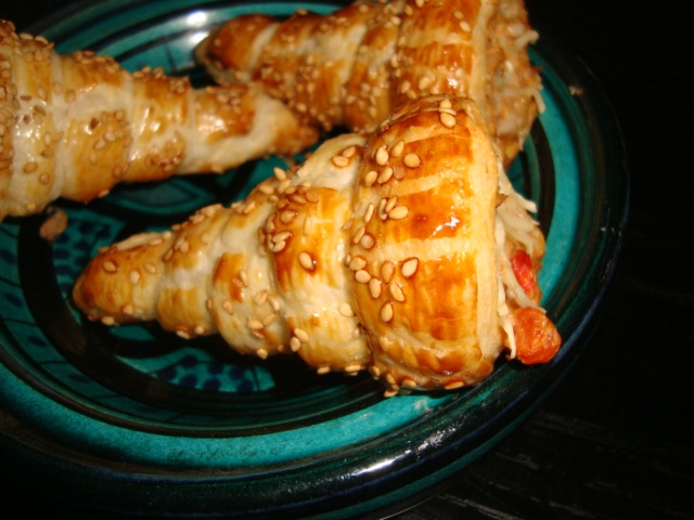 Cornets feuilletés farcis au thon