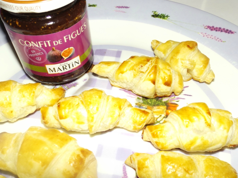 Croissants (magret de canard et confit de figue)