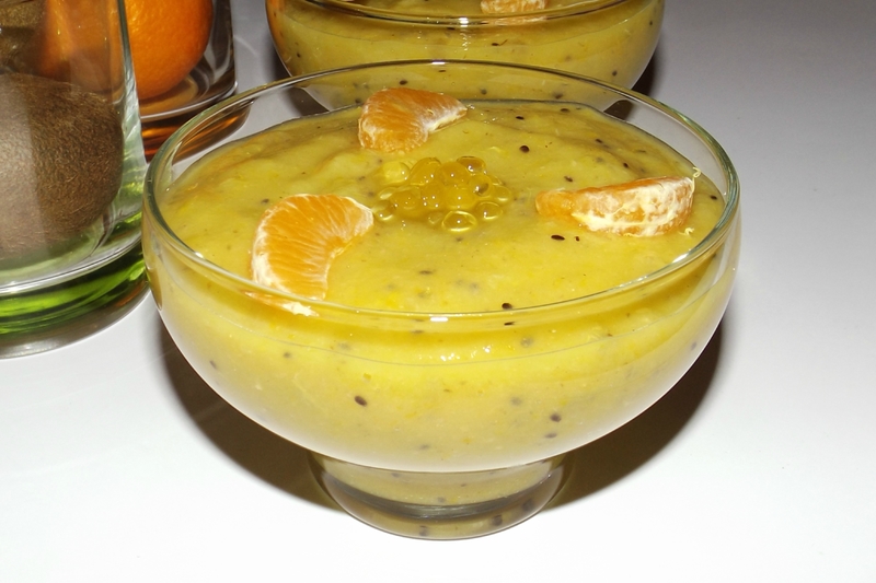 Soupe de fruits exotiques aux perles de Citron