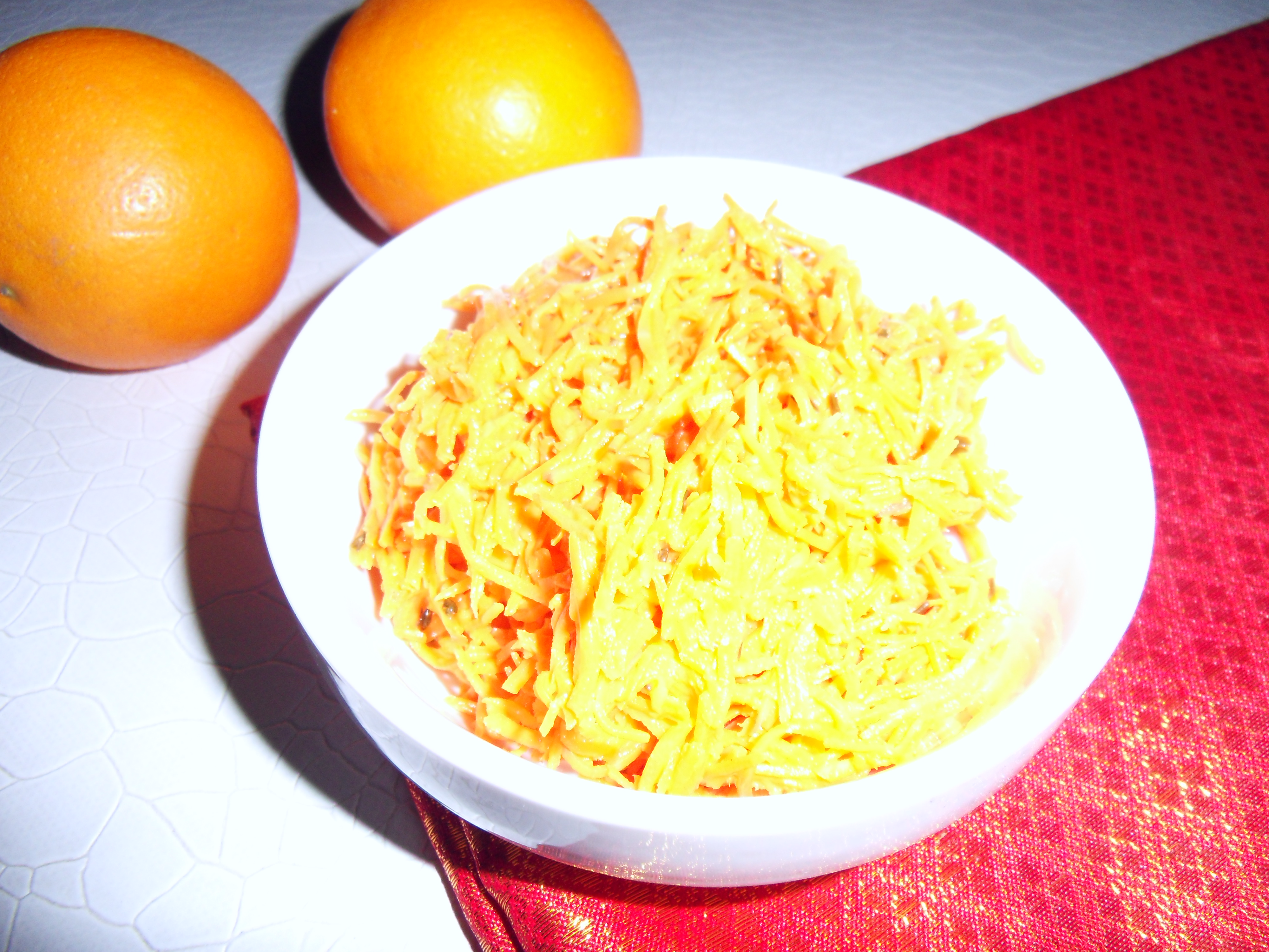 Salade de carottes au jus d&rsquo;orange et au cumin de Marrakech