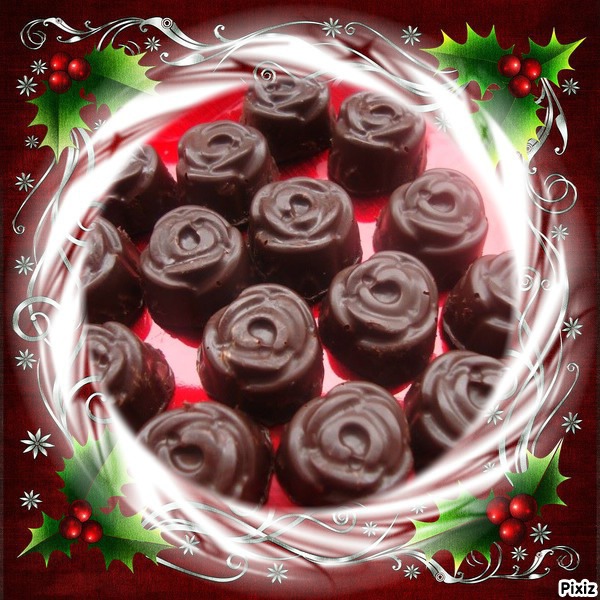 Petits chocolats fins ganache au lait, à la fève Tonka et à la vanille (avec ou sans Thermomix)