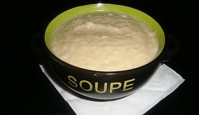 Velouté chou-fleur et champignons de Paris