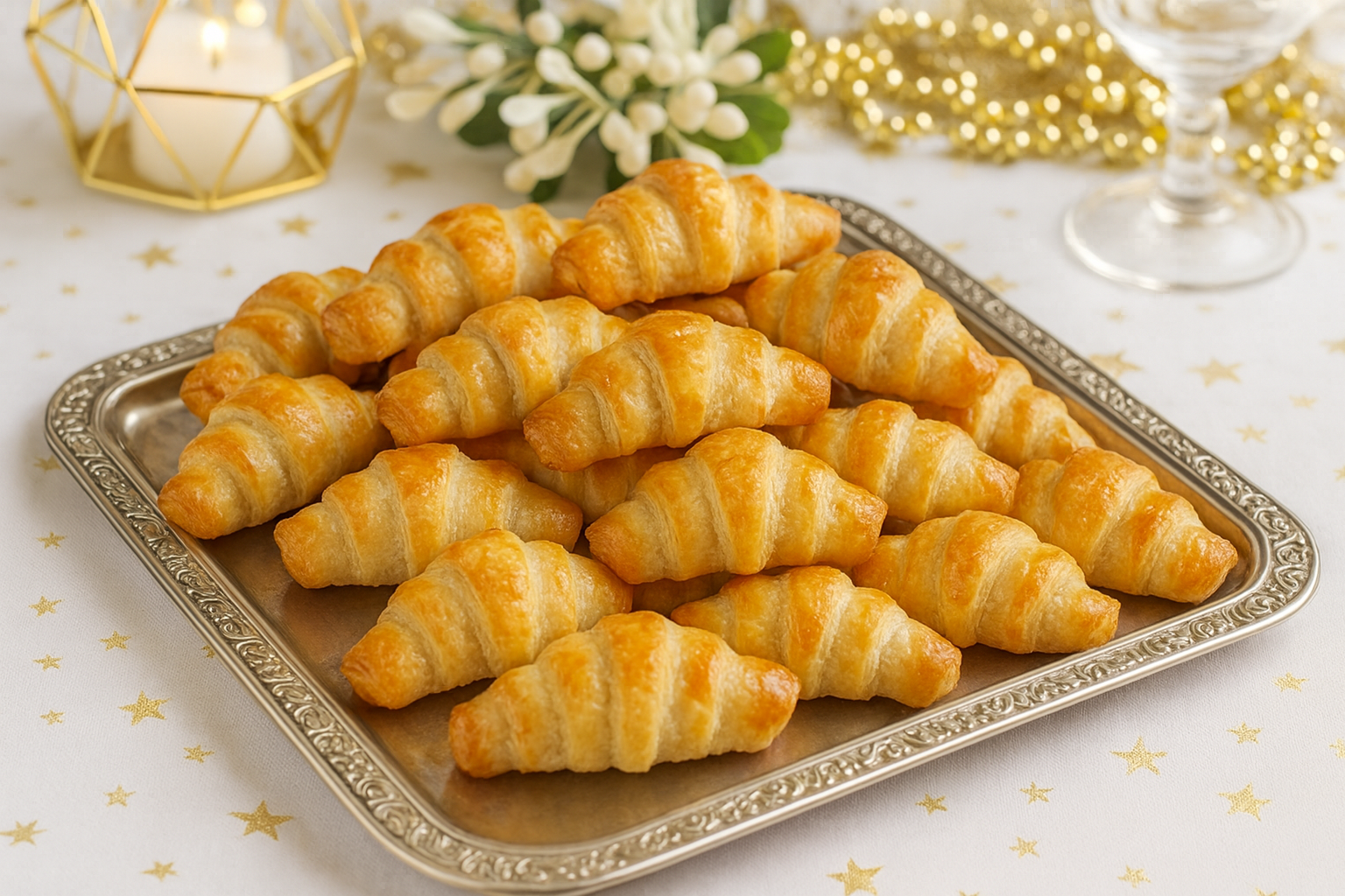 Croissants au Foie Gras : Recette Feuilletés Apéritifs FACILE