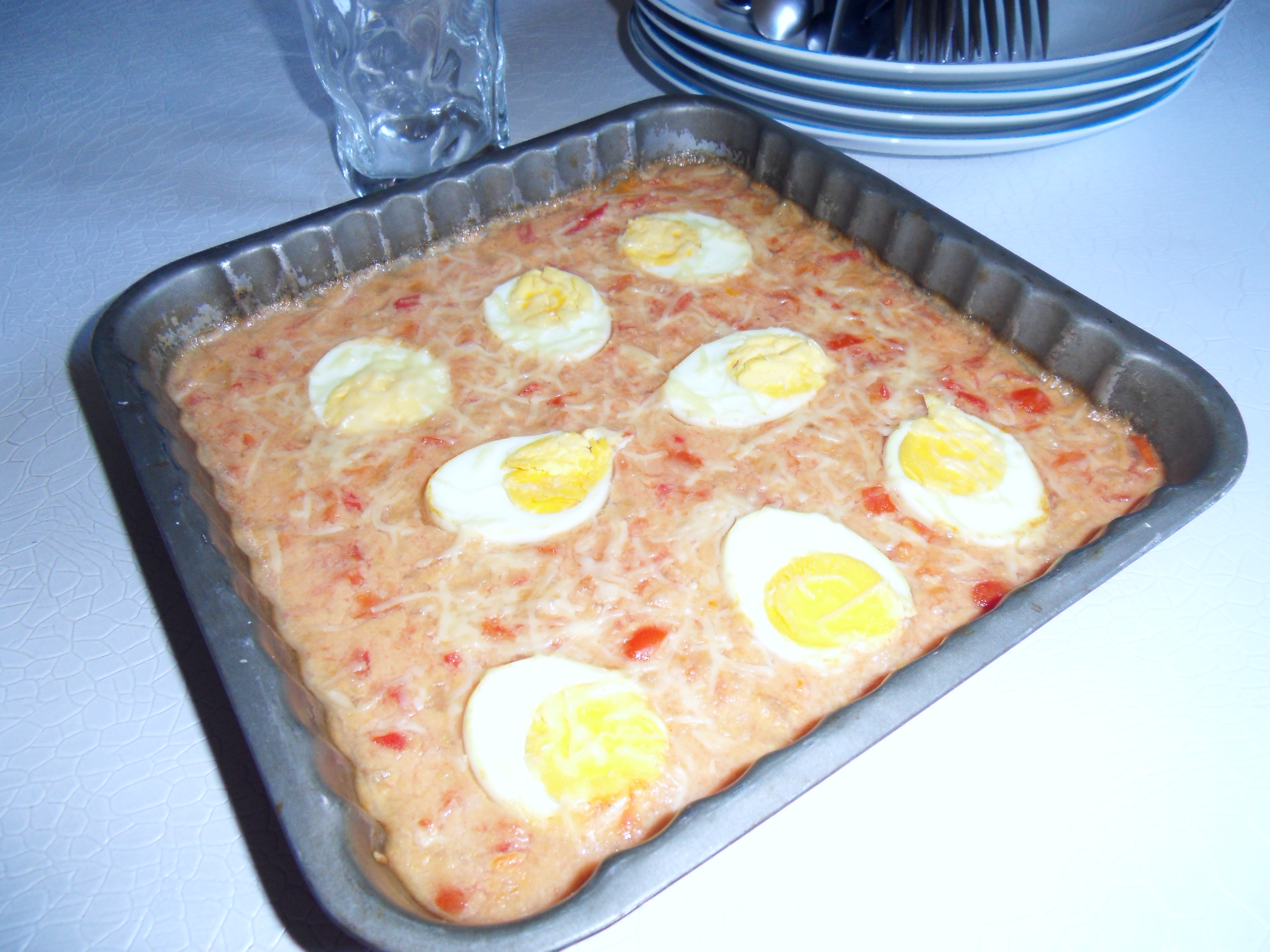 Œufs durs gratinés à la tomate (avec ou sans Thermomix)