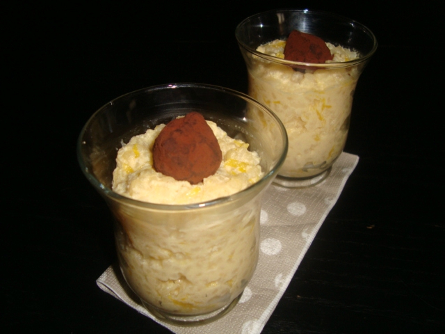 Riz au lait à l&rsquo;orange