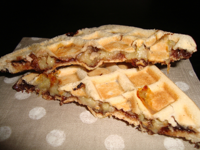 Croque-gaufre banane-Nutella