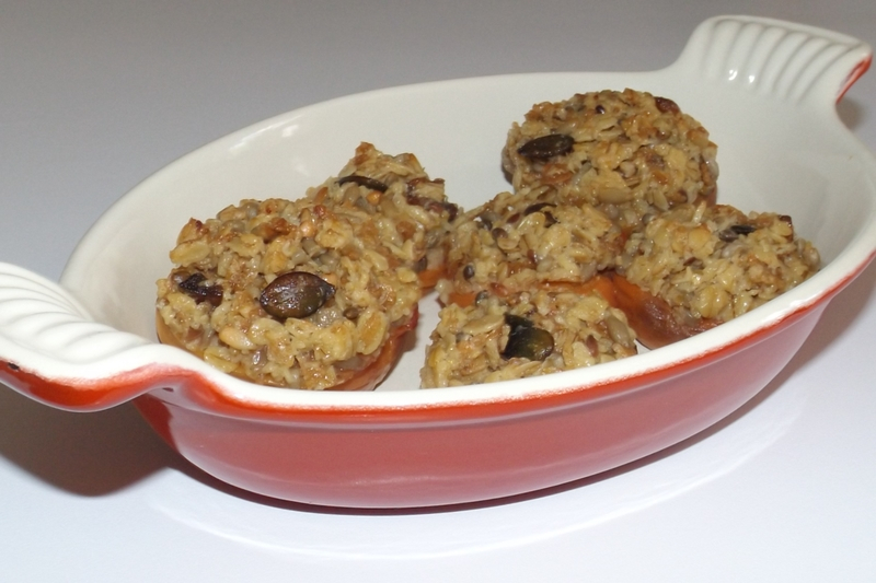 Fruits d&rsquo;été au four façon crumble au muesli