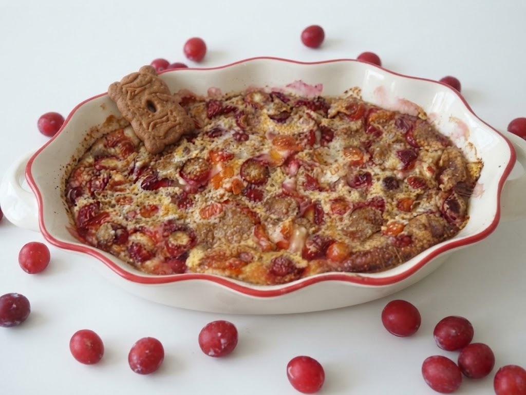 Clafoutis prunes et spéculoos