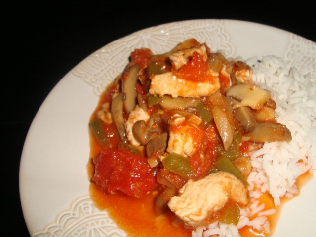 Escalopes de dinde aux tomates, aux champignons et aux épices cajun
