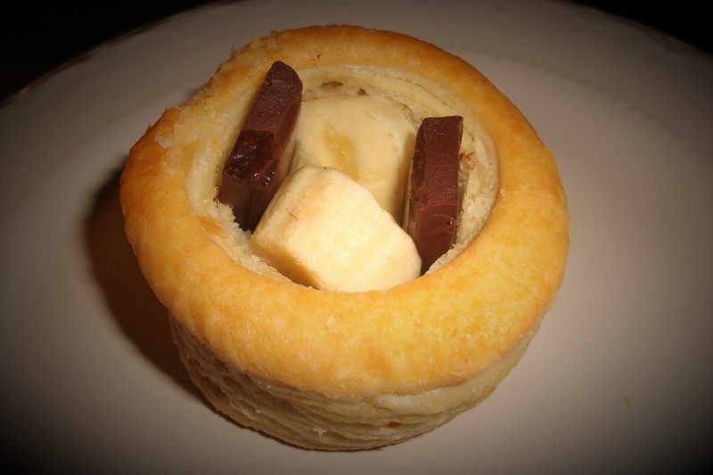 Vol-au-Vent sucrée (banane/chocolat)