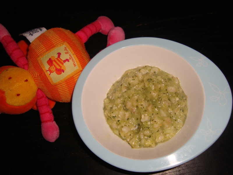 Blé à la crème de courgette et navet pour bébé DES 9 MOIS
