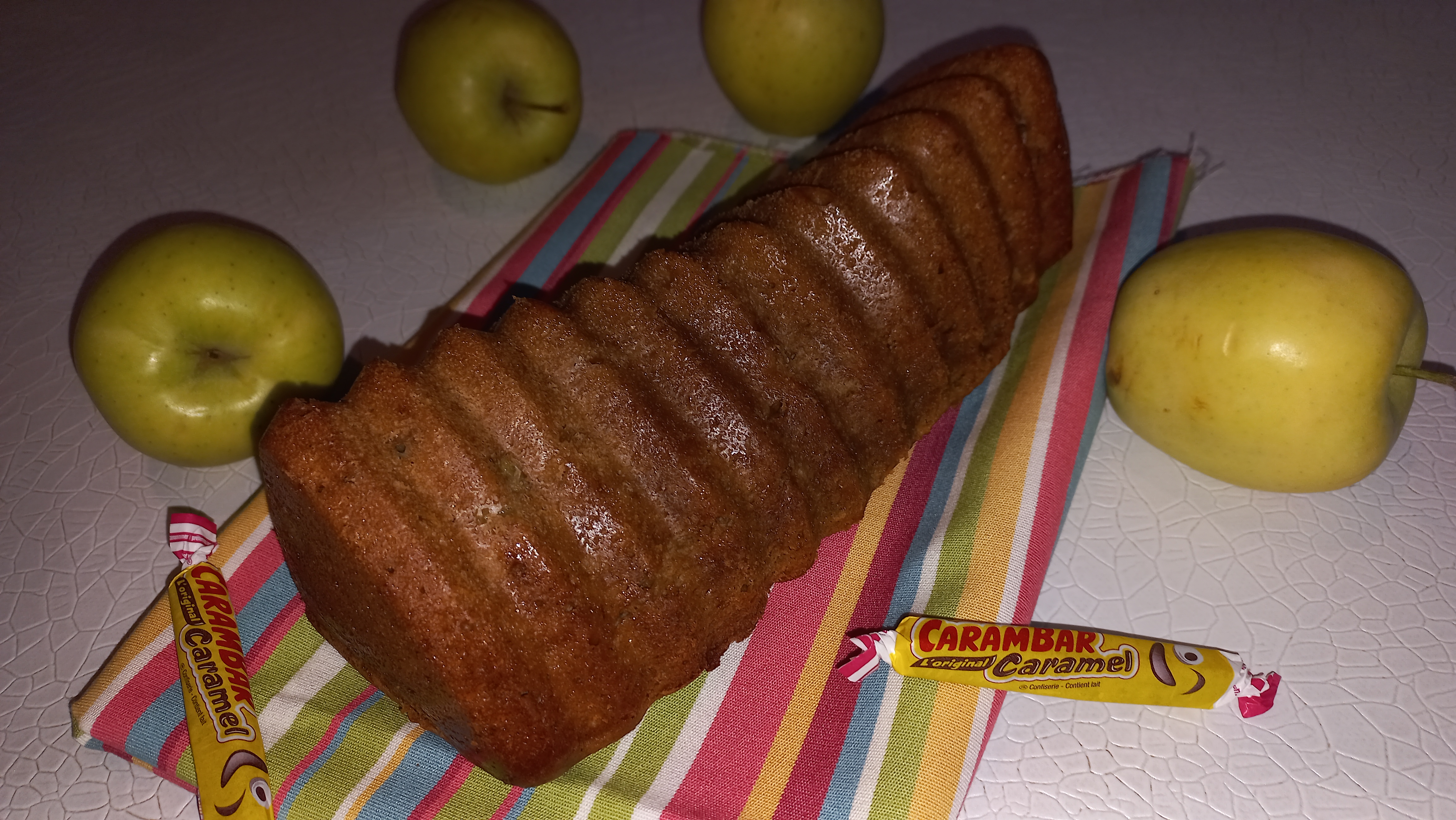 Cake aux pommes et au carambar