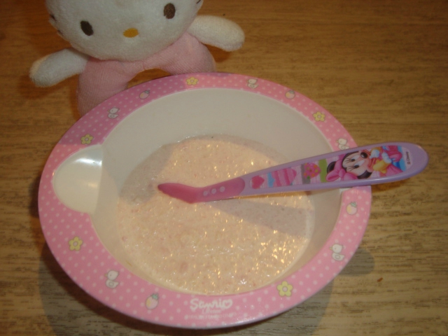 Crème de farfalles au jambon DES 8 MOIS