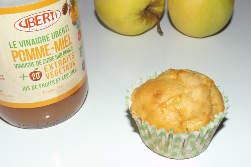 Muffins moelleux aux pommes et au vinaigre de cidre