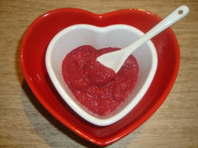 Petit pot salé de betterave rouge                DES 6 MOIS