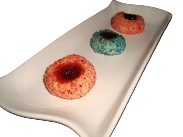 Sablés à la confiture et noix de coco