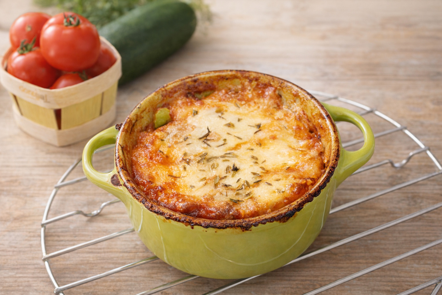 Recette de cassolette de courgettes aux tomates