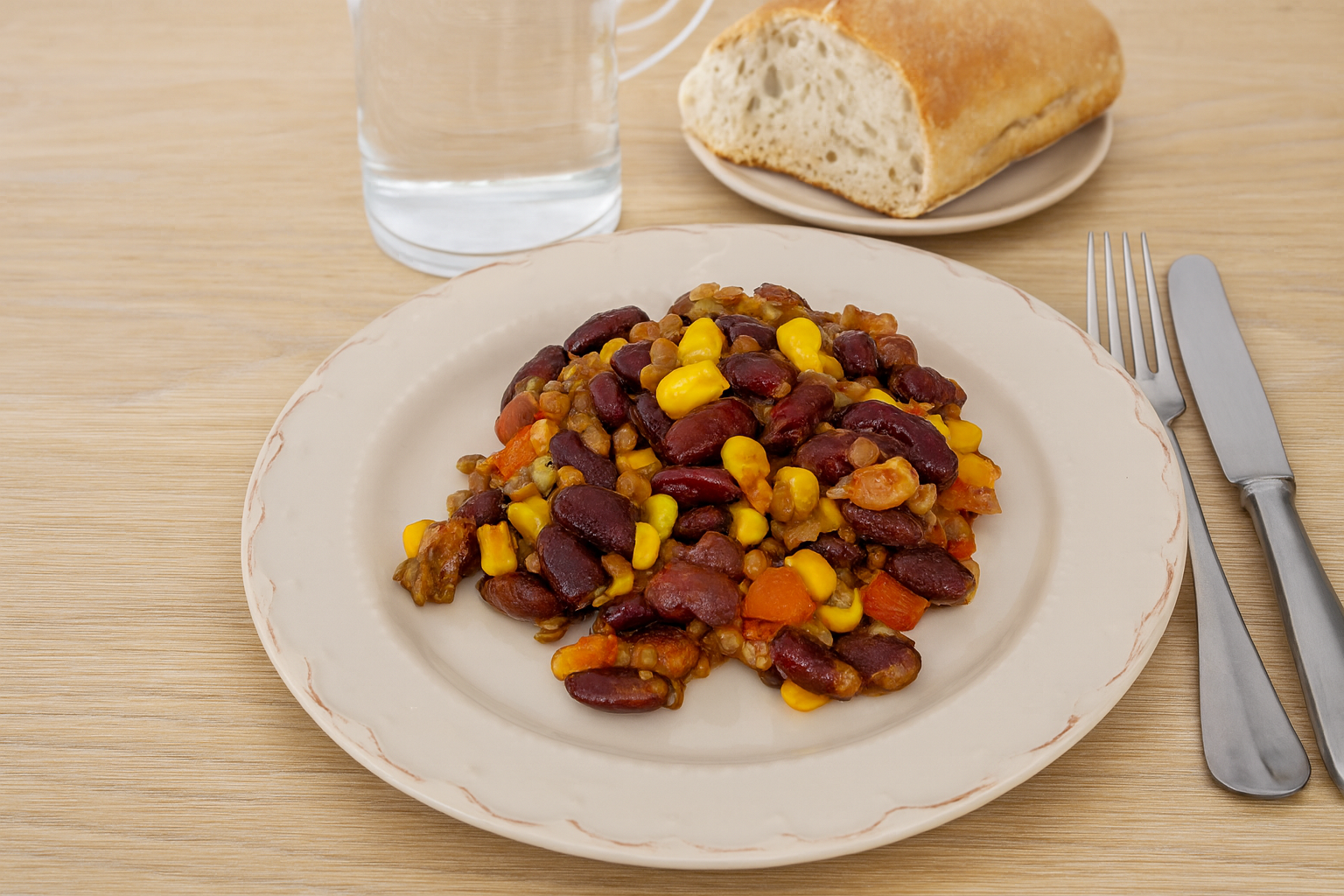 Chili Végétarien aux Deux Légumineuses