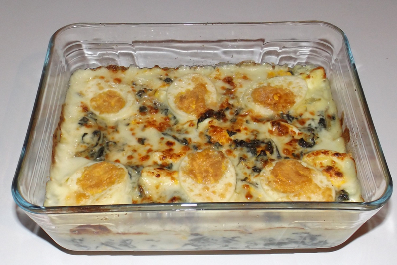 Gratin de feuilles de blettes aux œufs (Recette Anti-Gaspi)