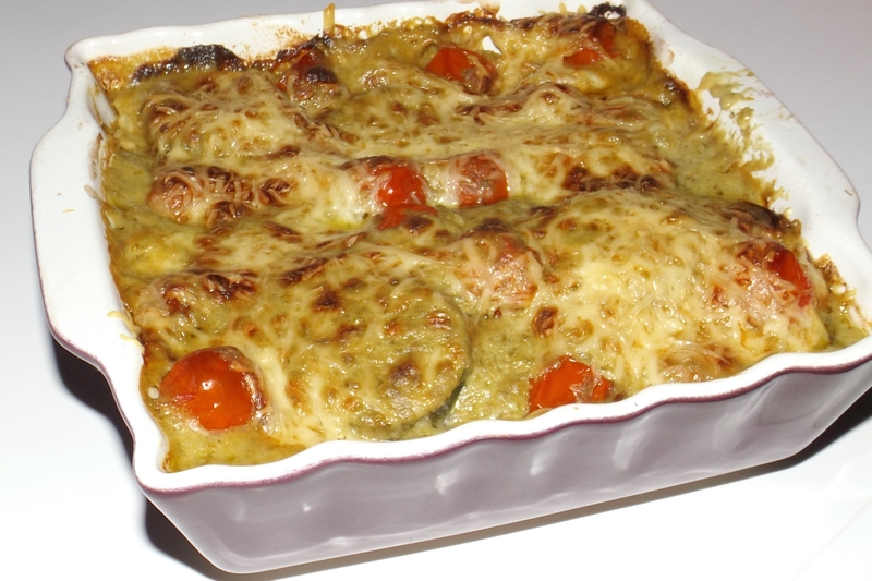 Lasagnes aux légumes et au pesto à l&rsquo;ail des ours