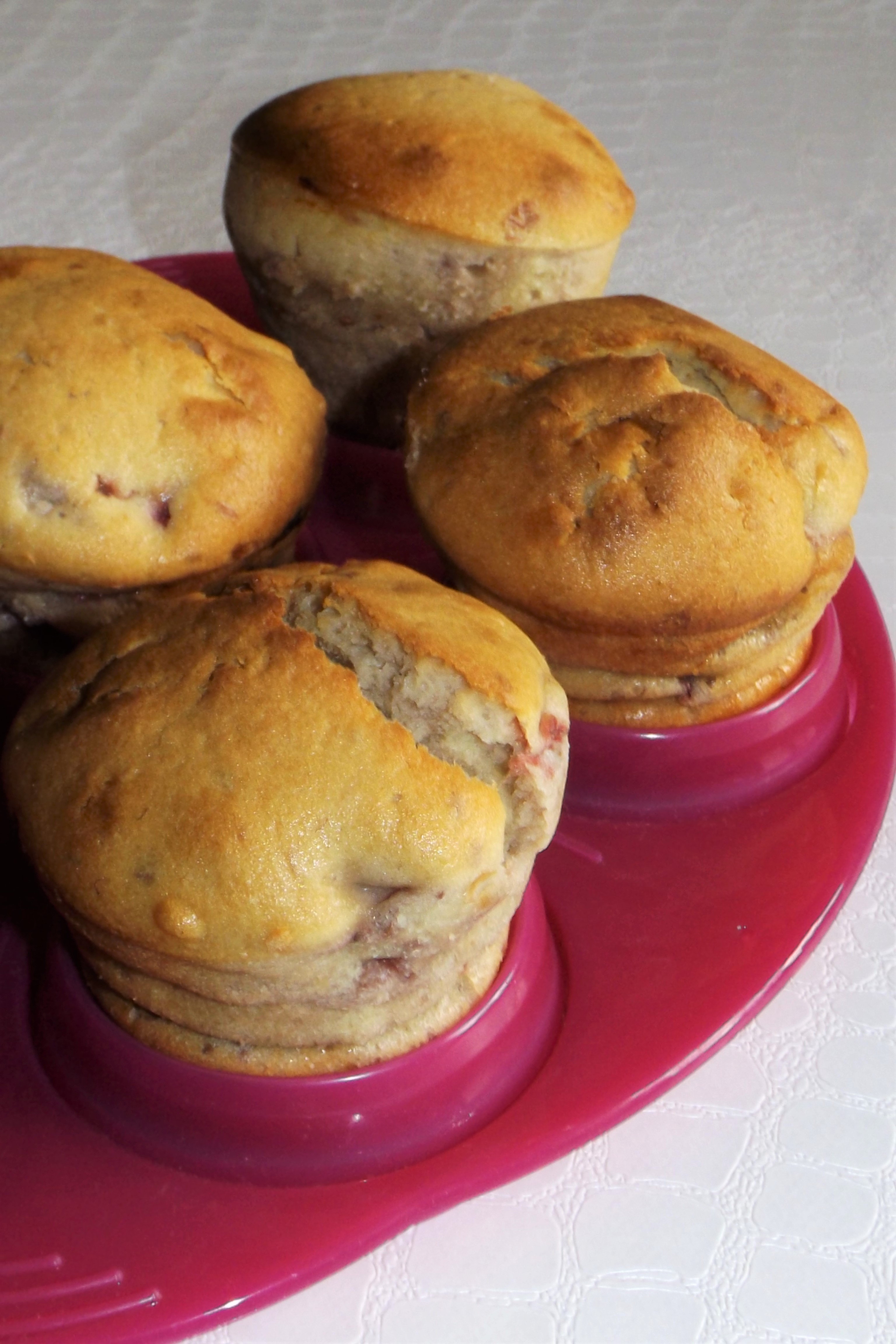 Muffins aux framboises et mascarpone