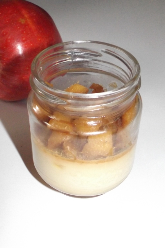 Panna cotta au caramel au beurre salé et aux pommes caramélisées (au four)