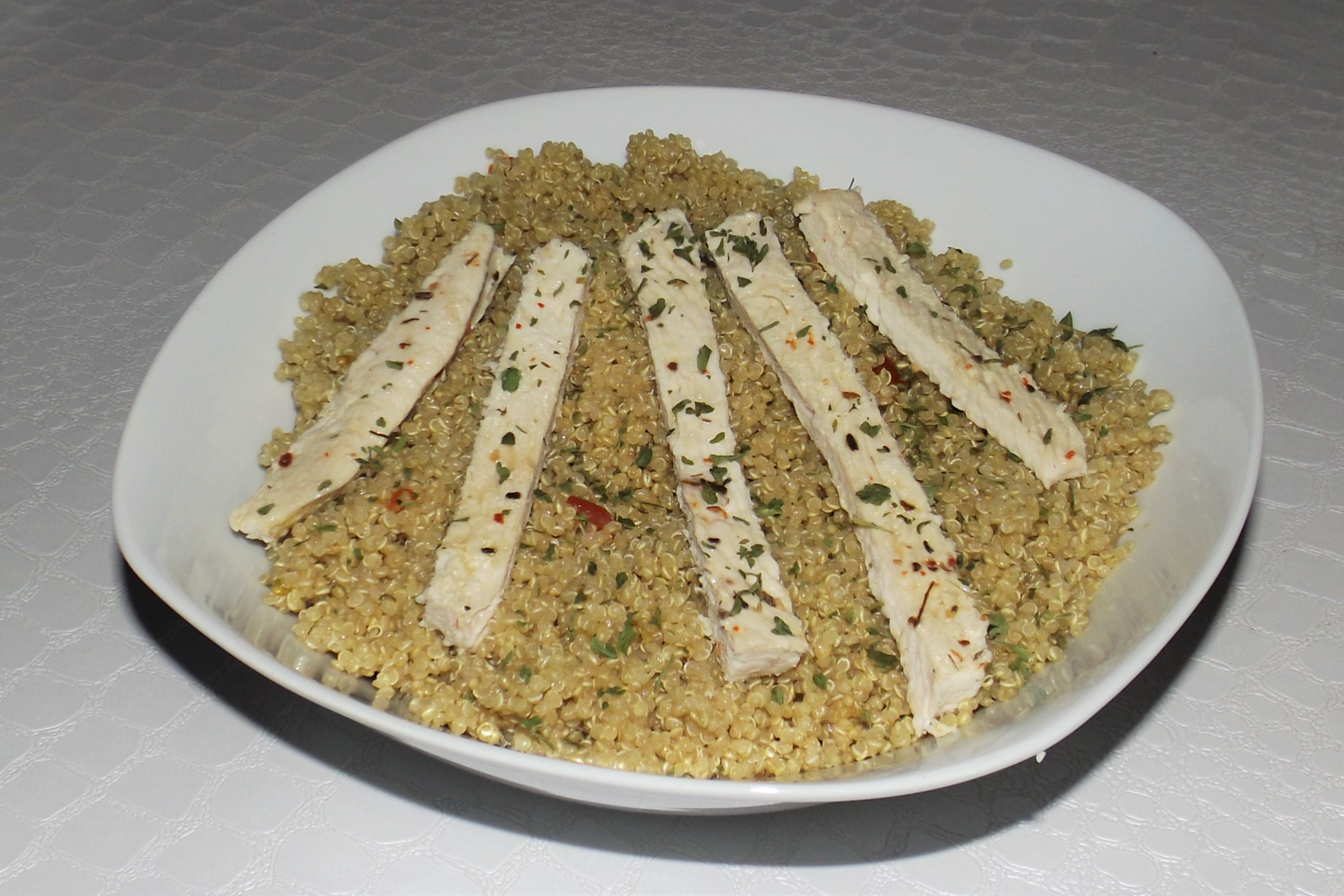 Taboulé de quinoa et poulet (de Laurent Mariotte)