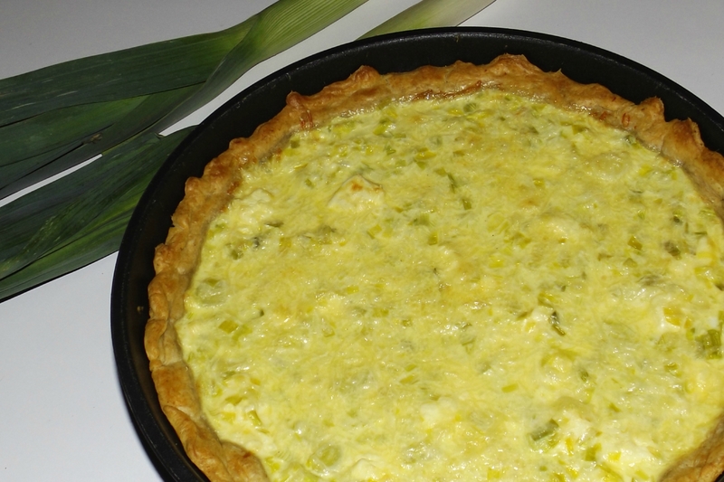 Tarte aux poireaux et à la feta