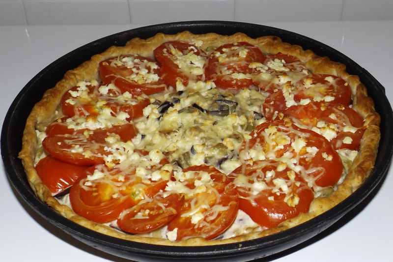 Tarte à l&rsquo;aubergine et aux tomates façon moussaka