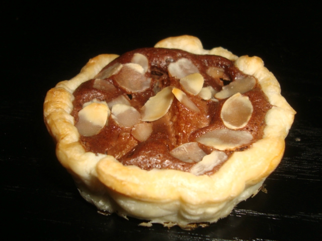 Tartelette poire-chocolat amandine