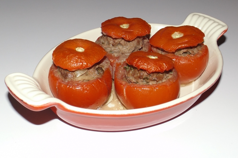 Tomates farcies à l&rsquo;ail, persil et Parmesan