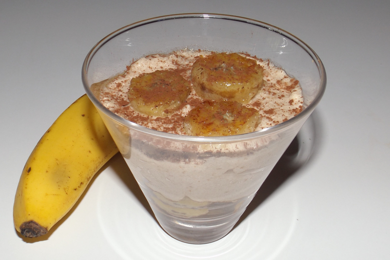 Verrines Bananarron (banane et crème de marron)