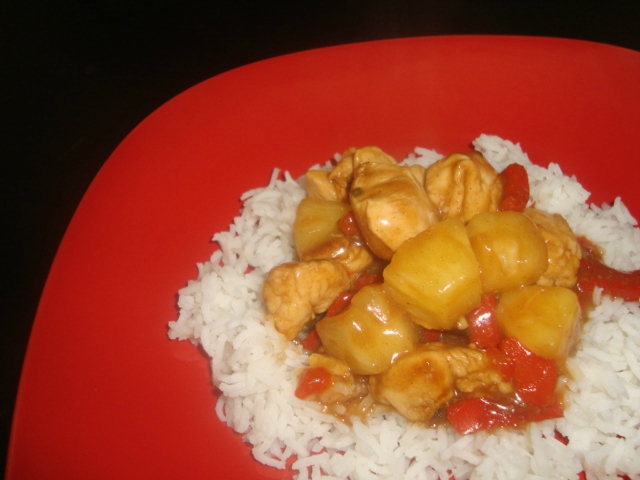 Wok de poulet à l&rsquo;ananas