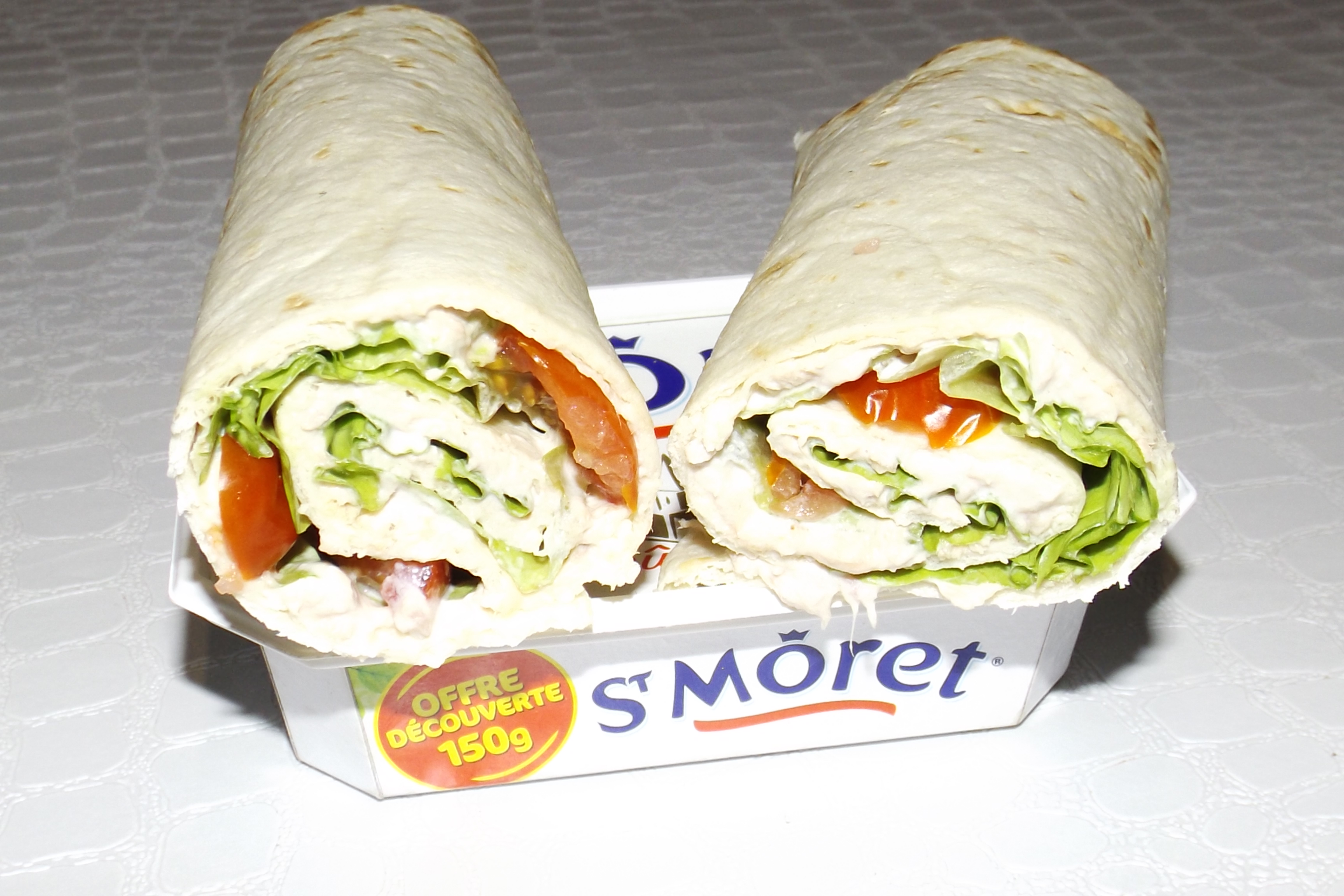 Wraps thon,tomates cerises et St-Môret