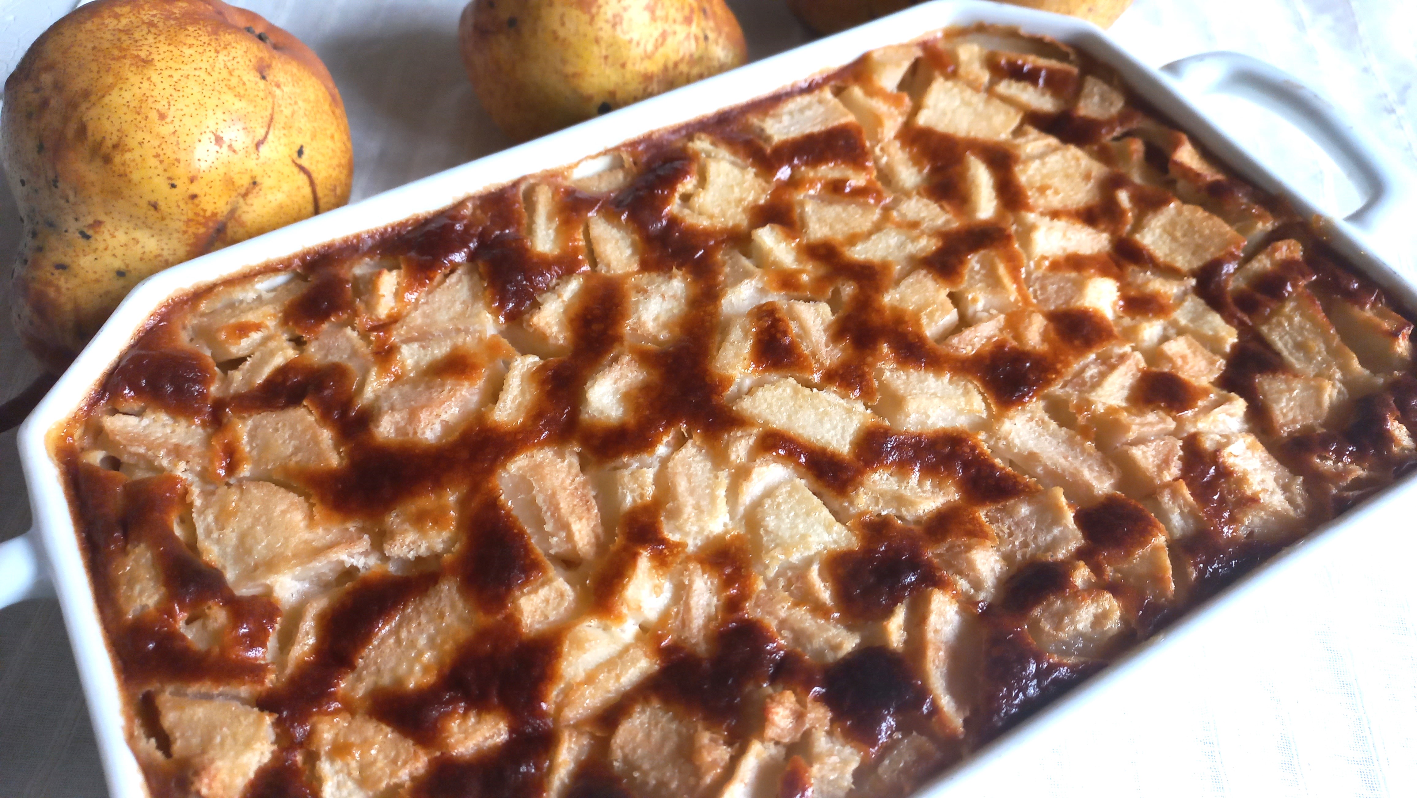 Clafoutis aux poires et au miel (avec ou sans Thermomix)