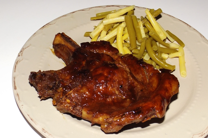 Côtes de porc au vinaigre balsamique aux figues