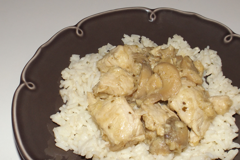 Dinde au pesto blanc et aux champignons