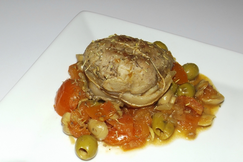 Paupiettes de veau aux olives vertes