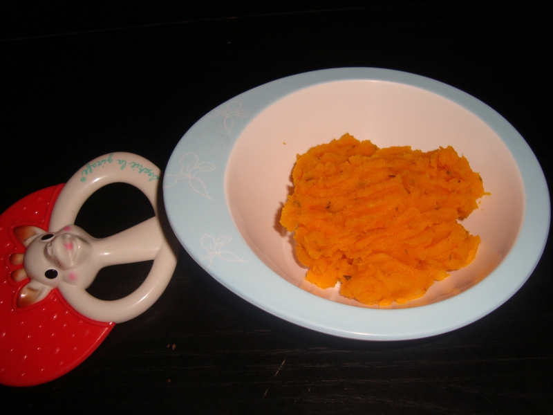 Purée d&rsquo;Halloween                                         DES 8 MOIS