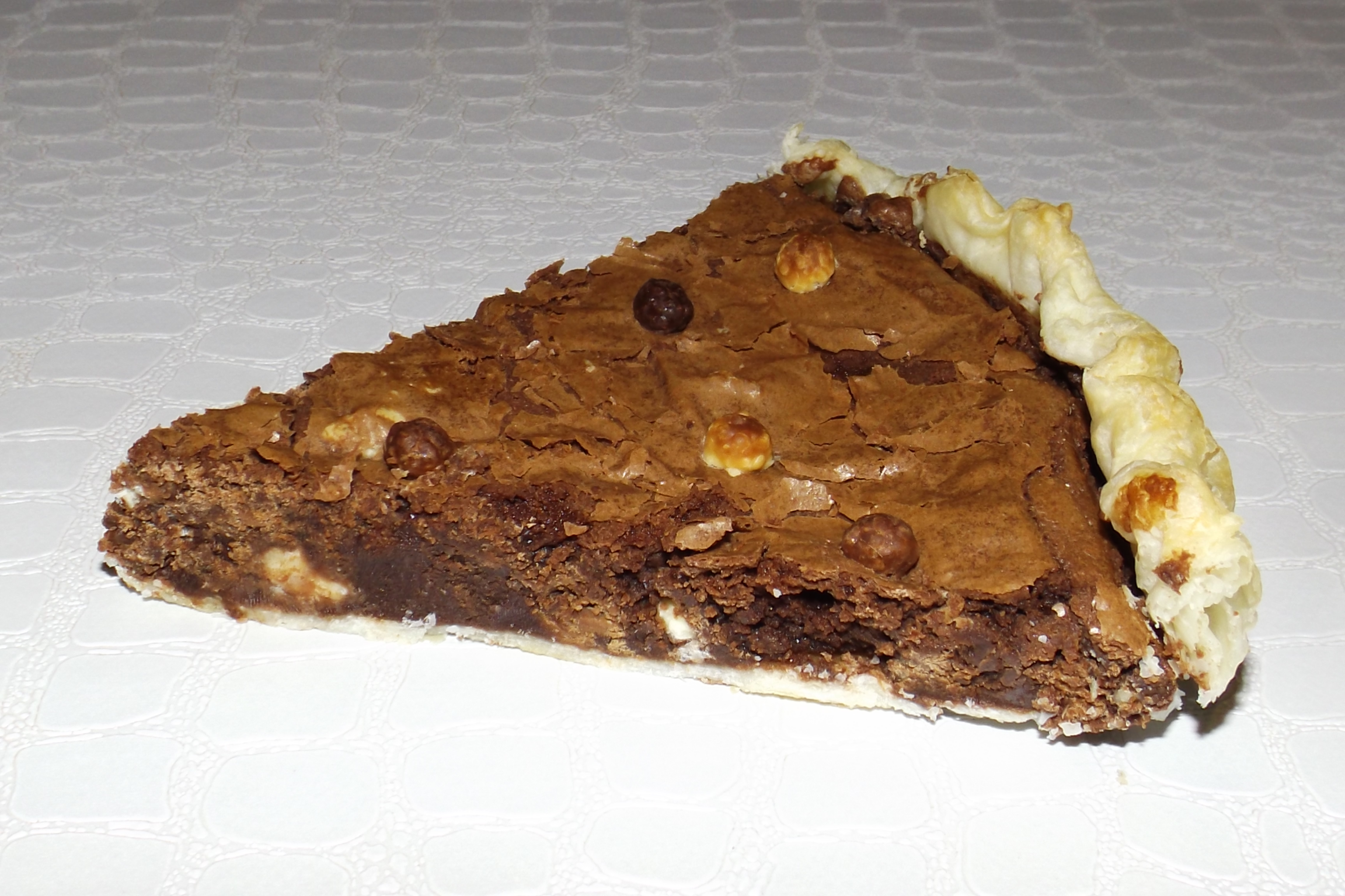 Tarte brownie aux 3 chocolats