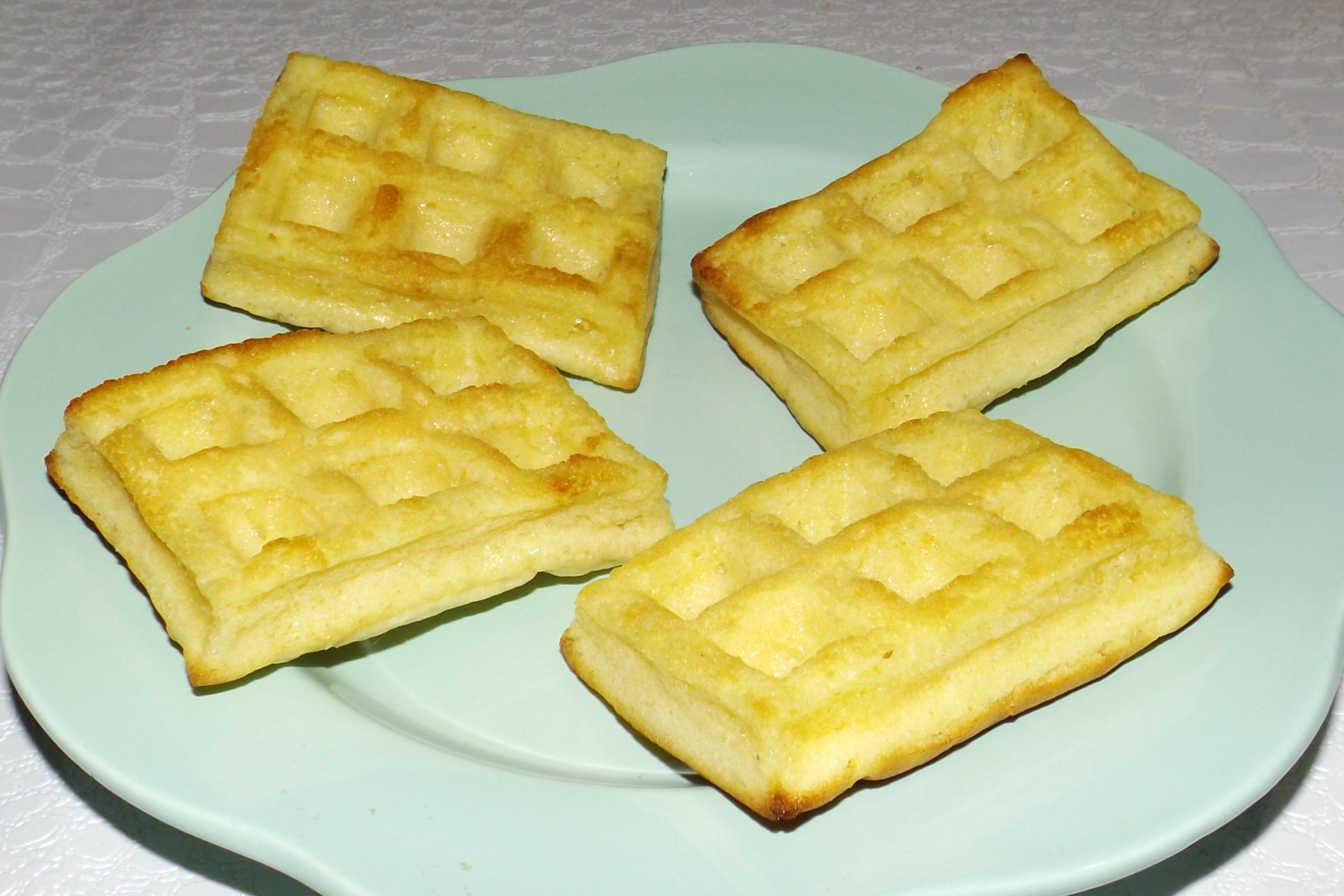 Mini gaufres sucrées au four (recette Tupperware)