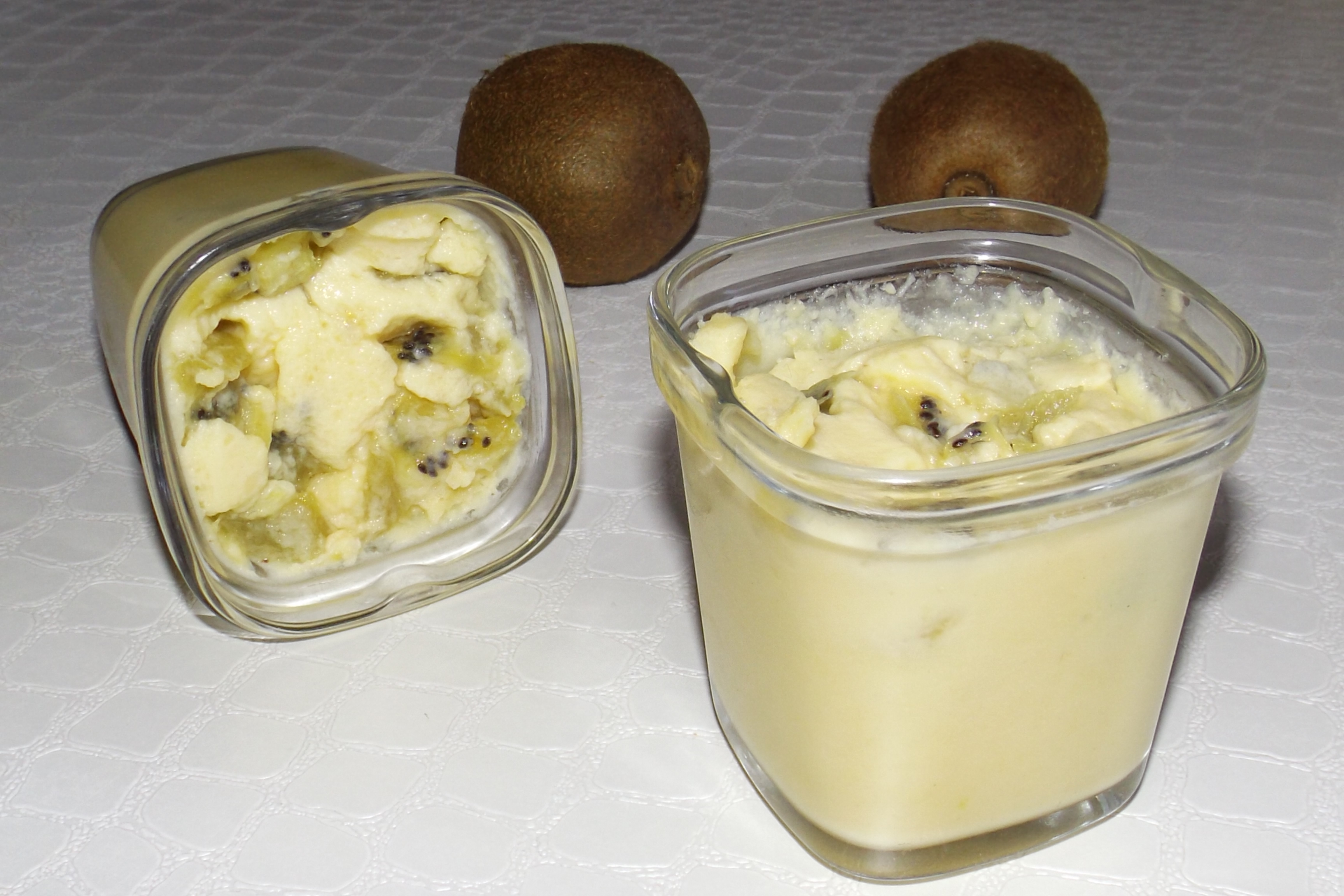 Clafoutis aux kiwis et au lait de coco (à la MultiDélices)