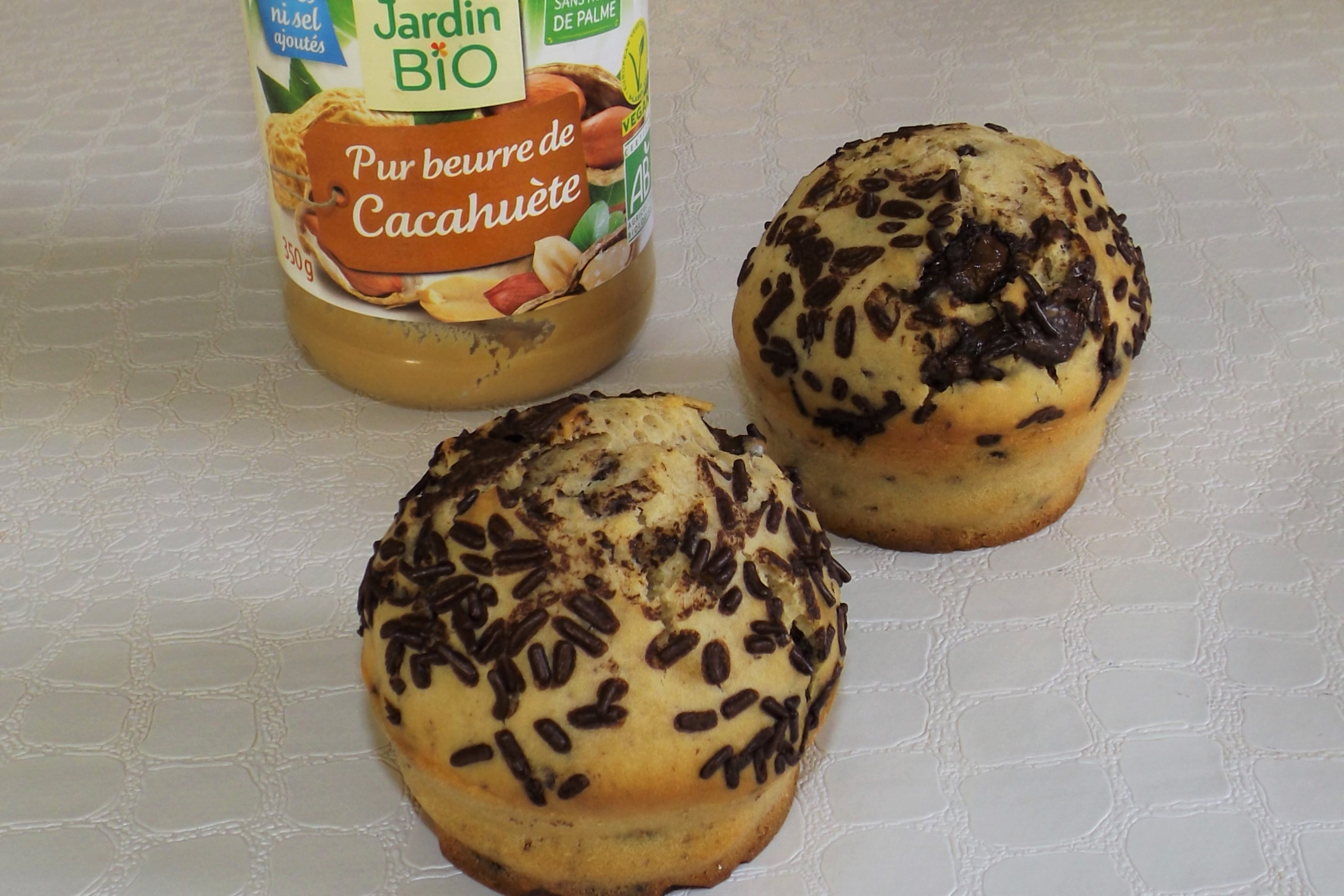 Muffins américains au beurre de cacahuète (avec ou sans Thermomix)