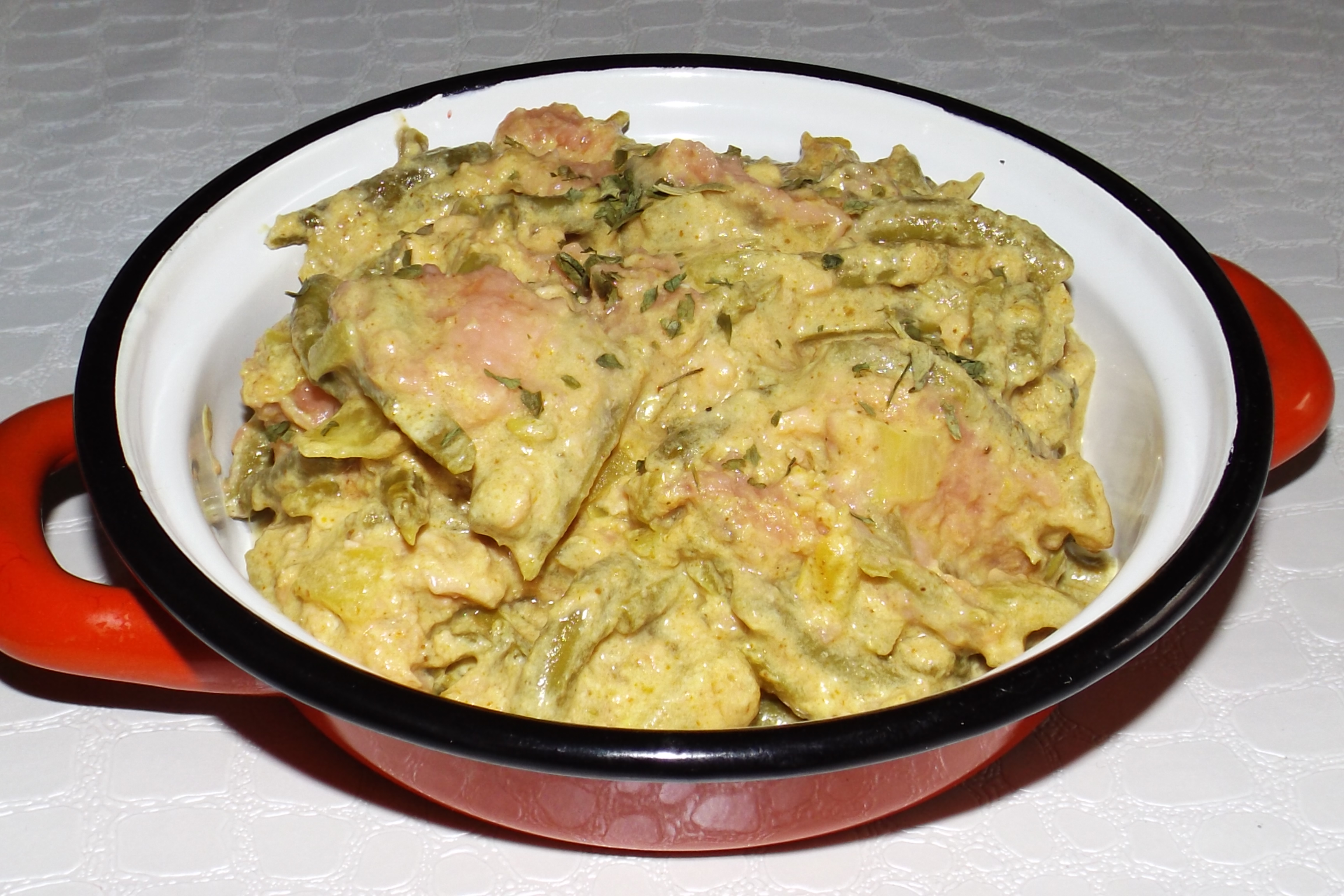 Curry de saumon aux haricots verts (Asie)