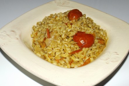 Blesotto aux tomates cerises et au pesto