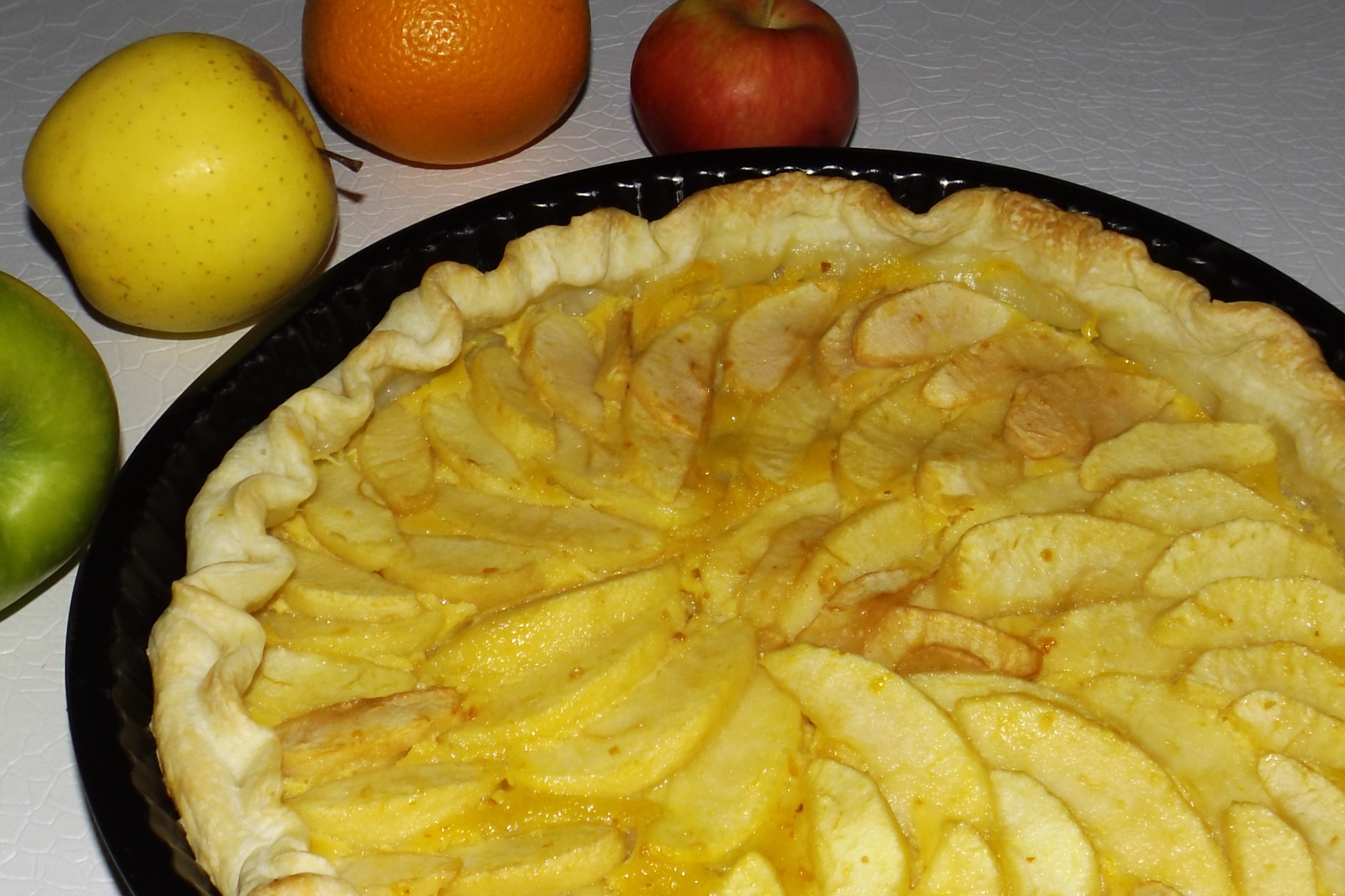 Tarte aux pommes et à l&rsquo;orange curd