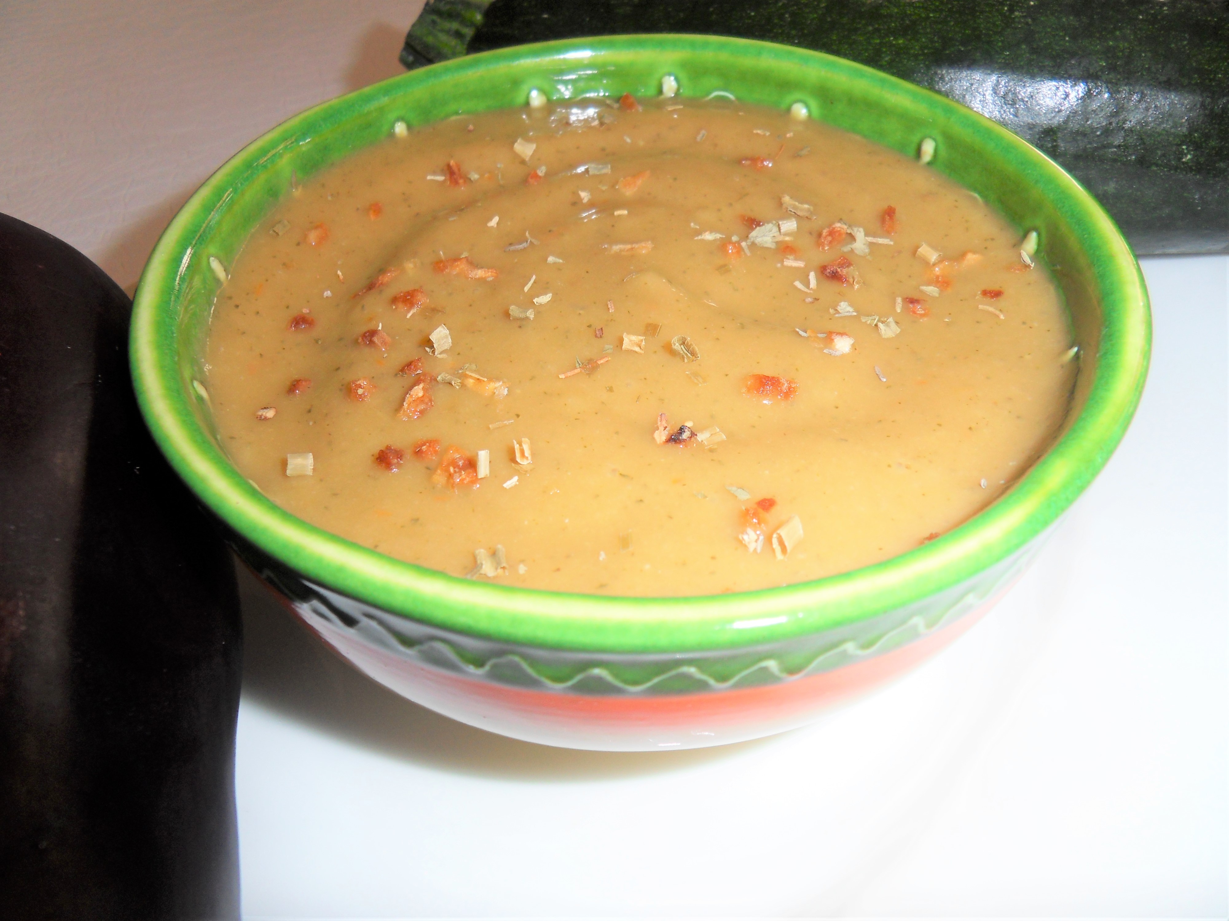 Soupe froide façon ratatouille (avec ou sans Thermomix)