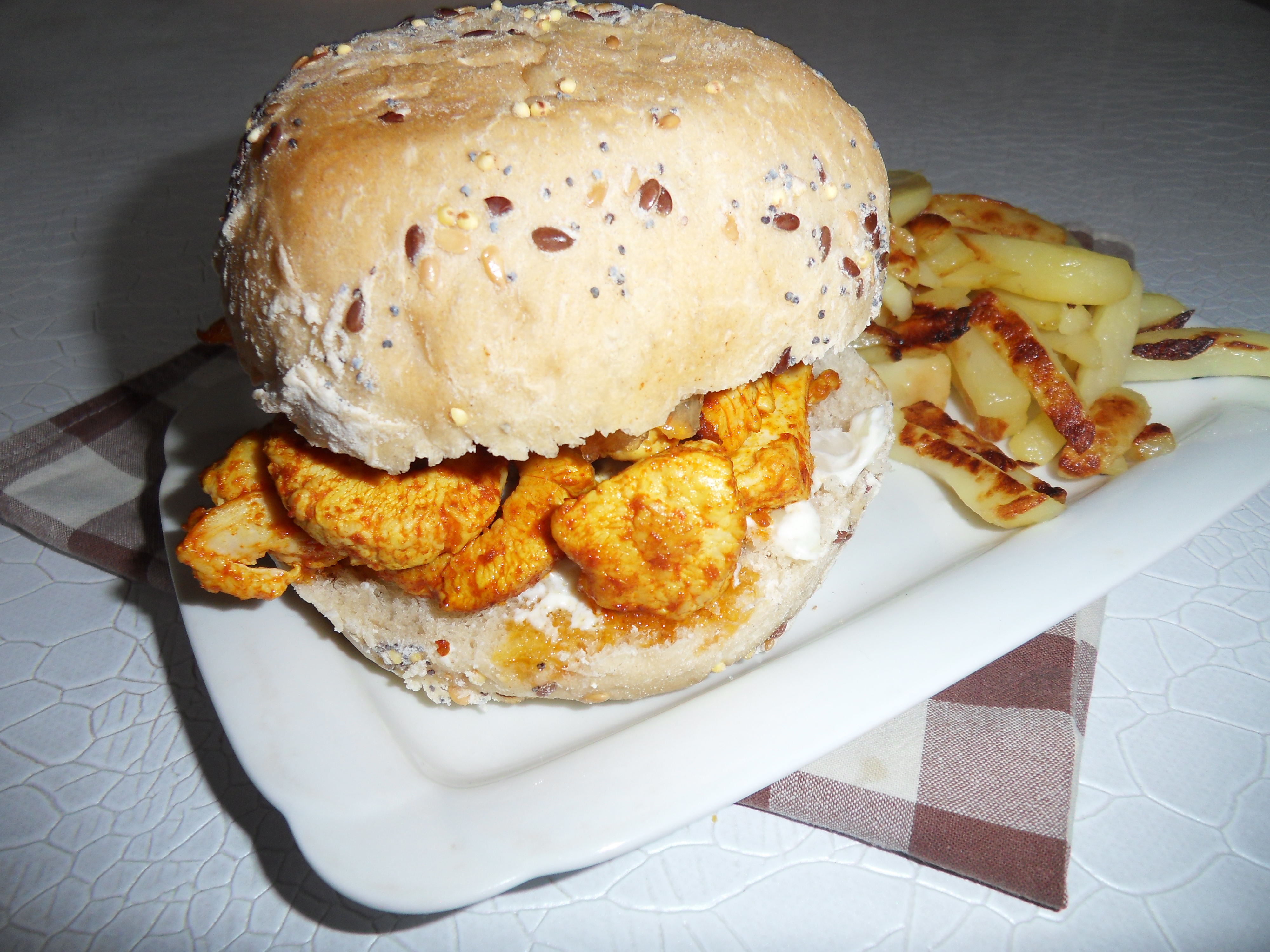 Burger de dinde original aux épices marocaines